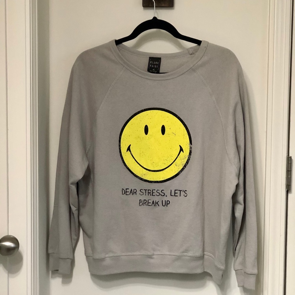 Blank Paige Dear Stress, Let’s Break Up Sweatshirt